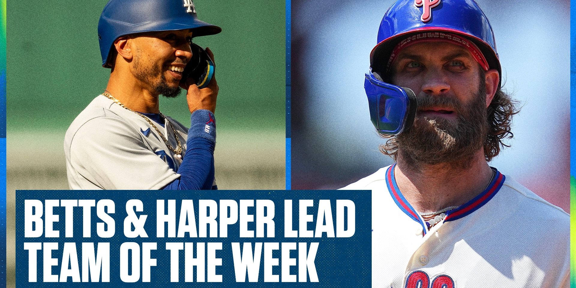 Dodgers' Mookie Betts &amp; Phillies' Bryce Harper lead Team of the Week | Flippin' Bats