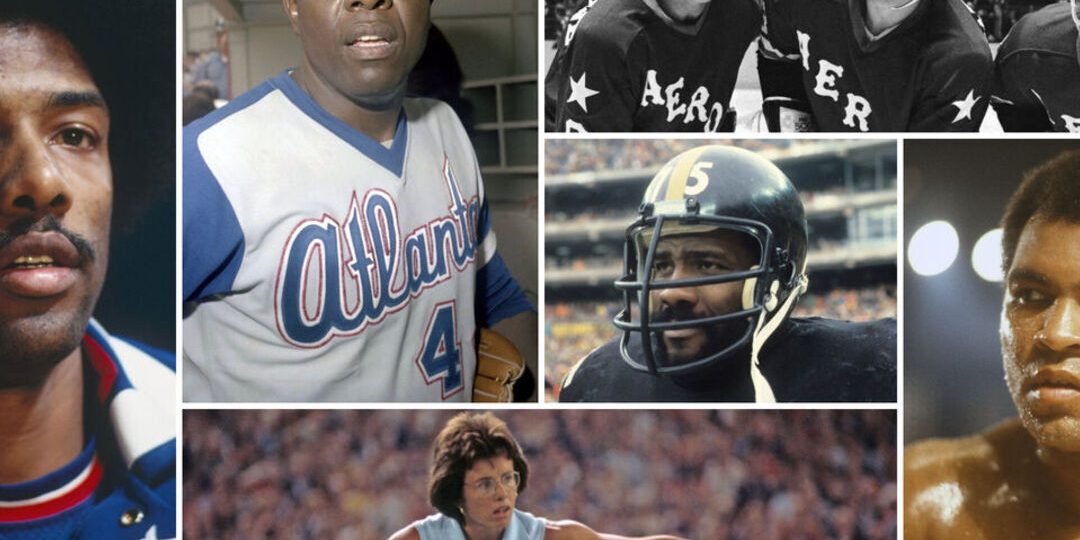 Sports boomed, reflected America, and changed forever in the 1970s